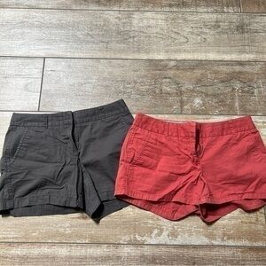J.Crew | 2 Pairs of Chino Shorts